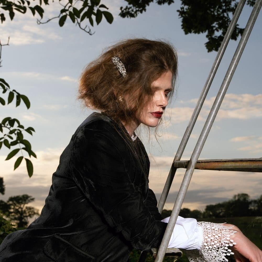 Crystal Feather Hair Barrette Clip - Image 5