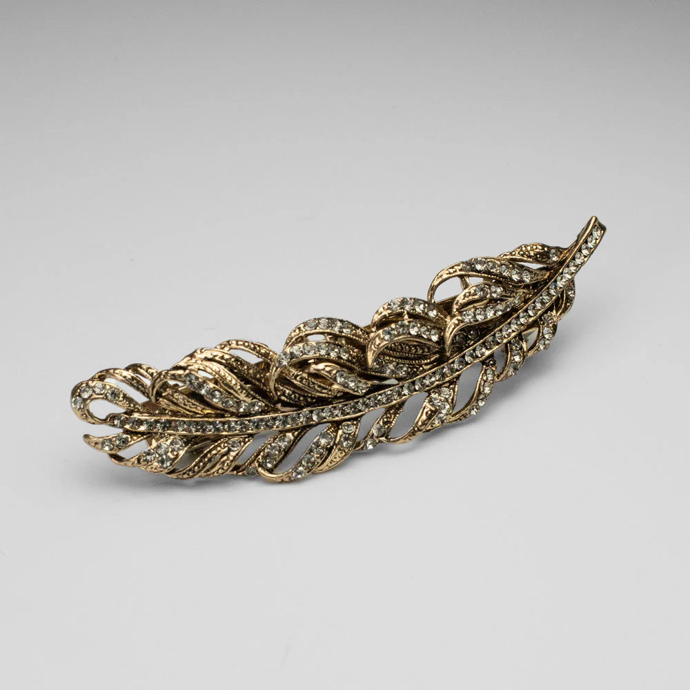 Crystal Feather Hair Barrette Clip - Image 9