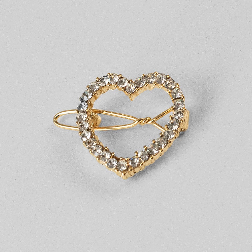 Mini Crystal Heart Hair Clip - Image 11