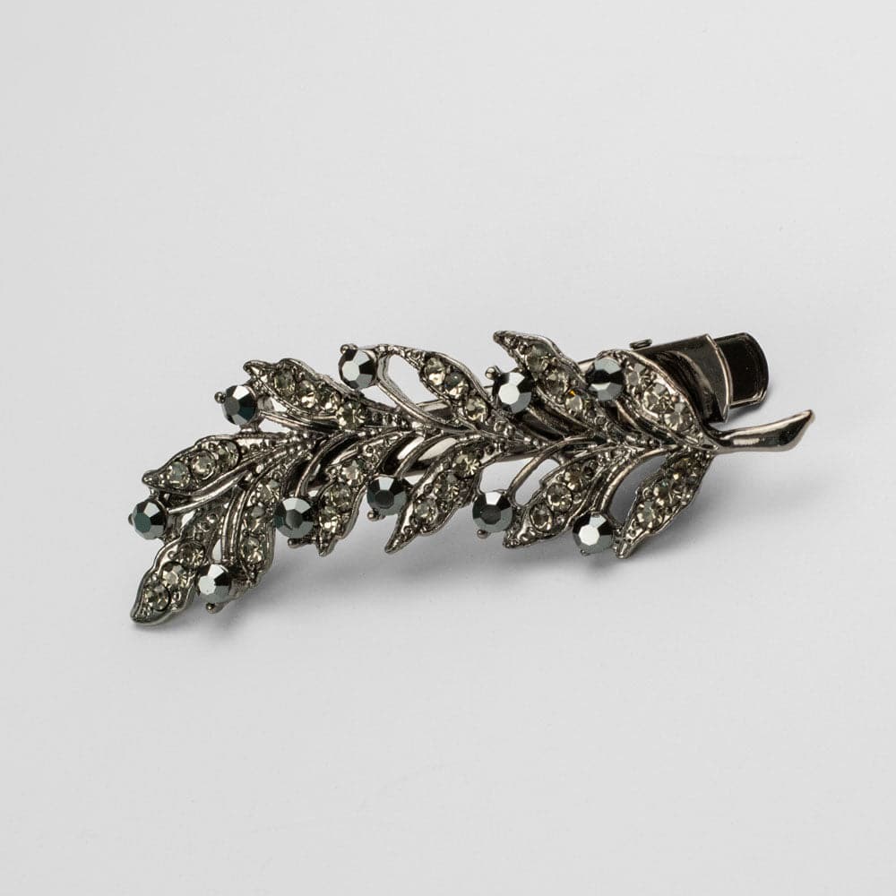 Crystal Leaf Hair Clip - Image 5