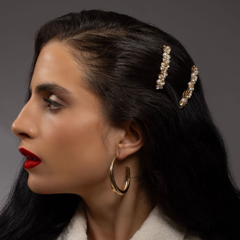 Crystal Pearl Hair Comb - Image 3