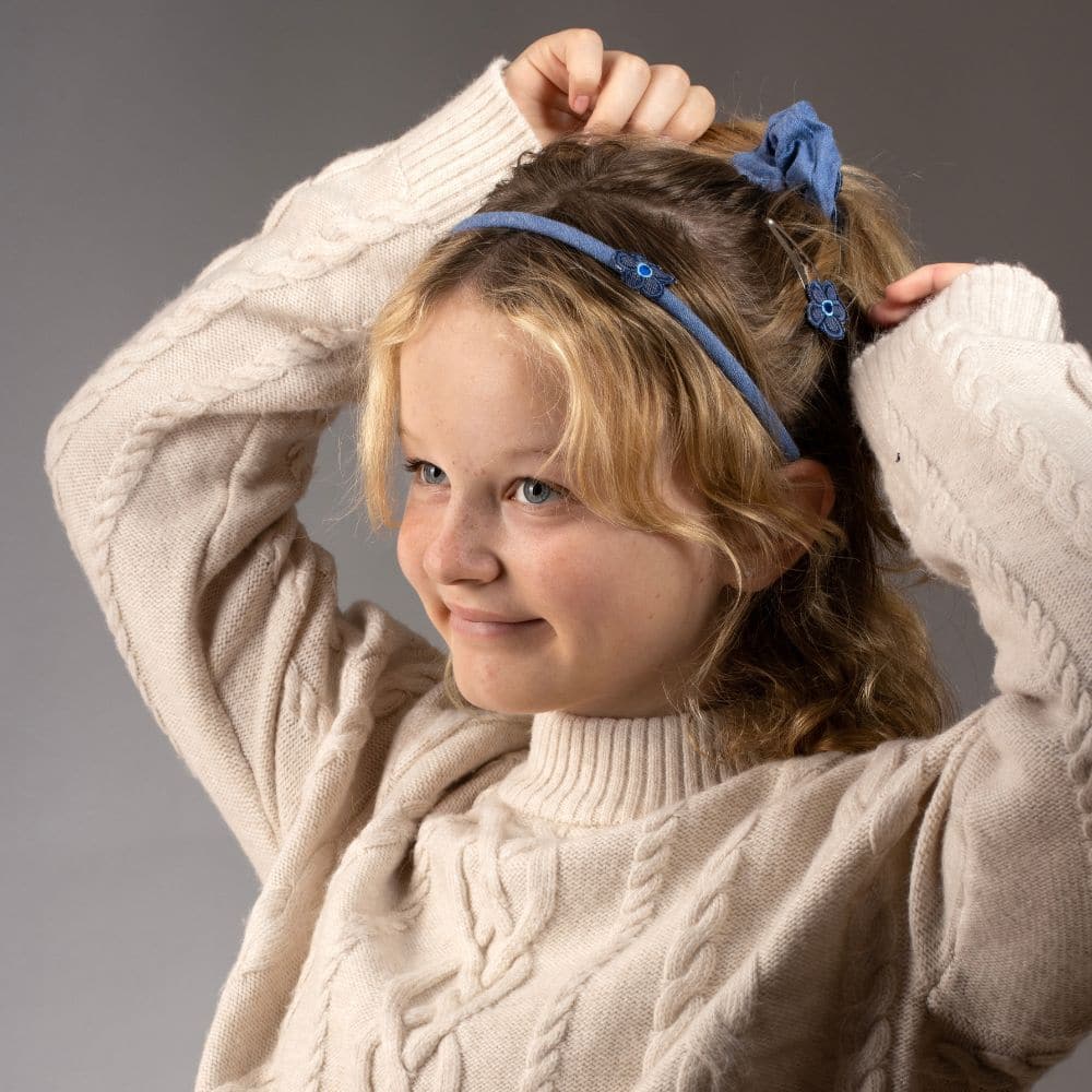 Handmade Children's Denim Accessory Set - Image 4