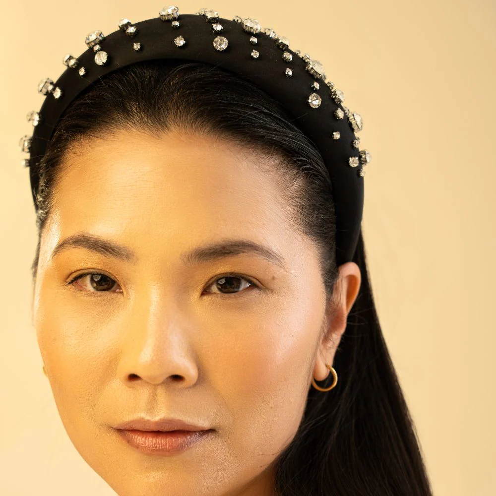 Handmade Crystal Padded Headband - Image 3