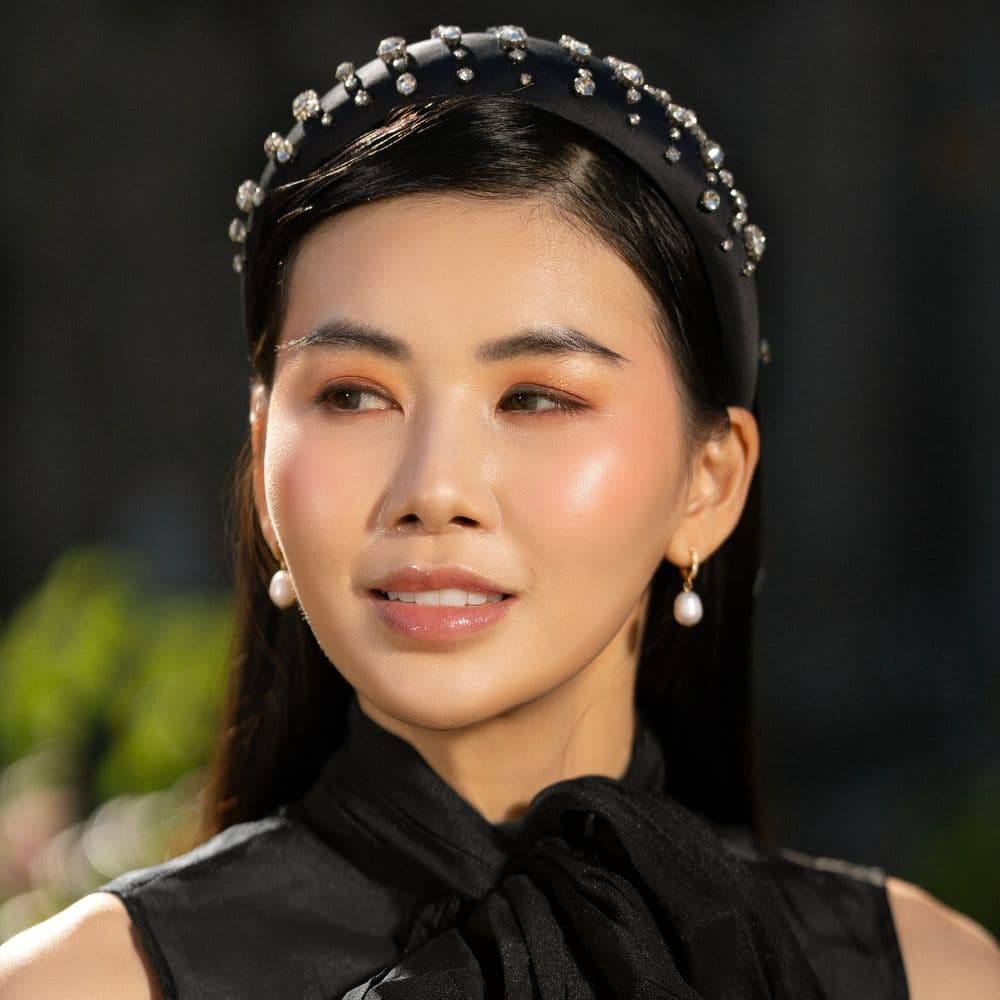 Handmade Crystal Padded Headband - Image 5