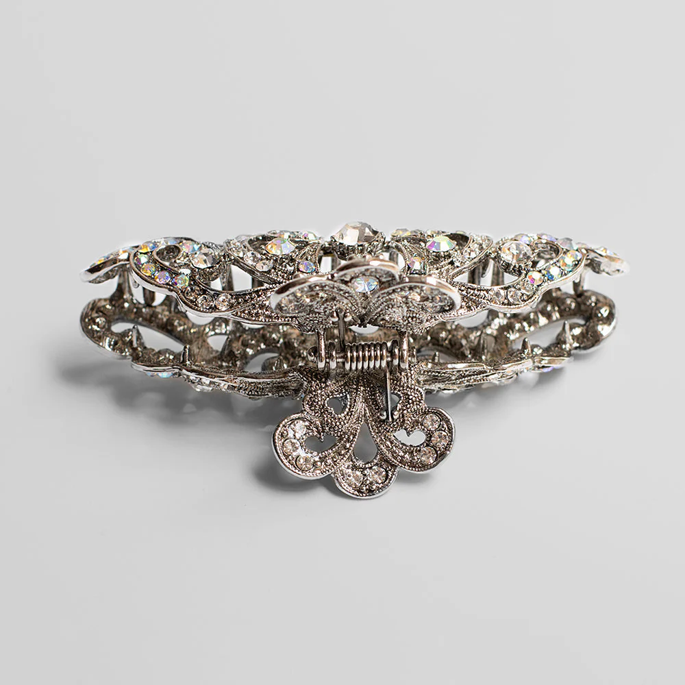 Large Crown Crystal Hair Claw Clip - Image 10