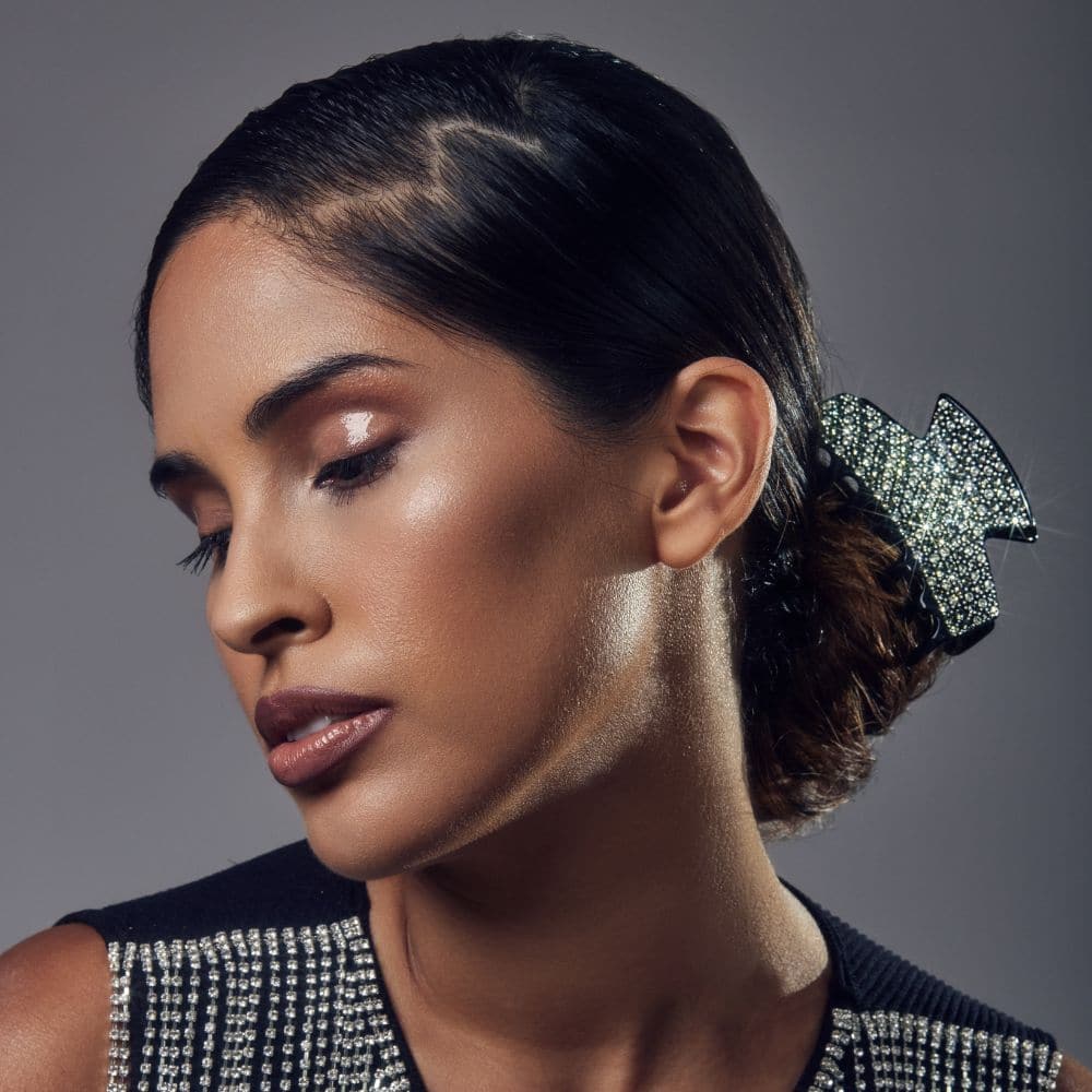 Iconique Handmade Crystal Medium Hair Claw Clip - Image 4