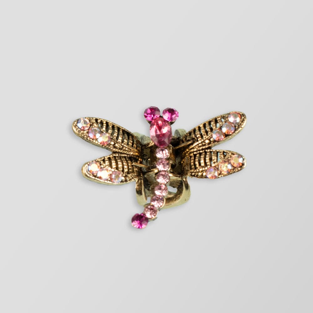 Mini Crystal Dragonfly Hair Claw Clip - Image 15