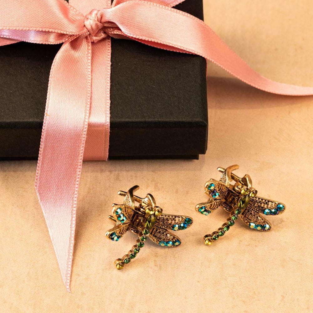 Mini Crystal Dragonfly Hair Claw Clip - Image 6