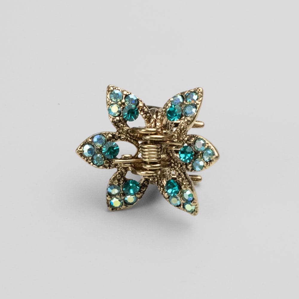 Mini Crystal Maple Leaf Hair Claw Clip - Image 11