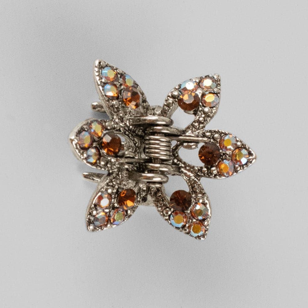 Mini Crystal Maple Leaf Hair Claw Clip - Image 9