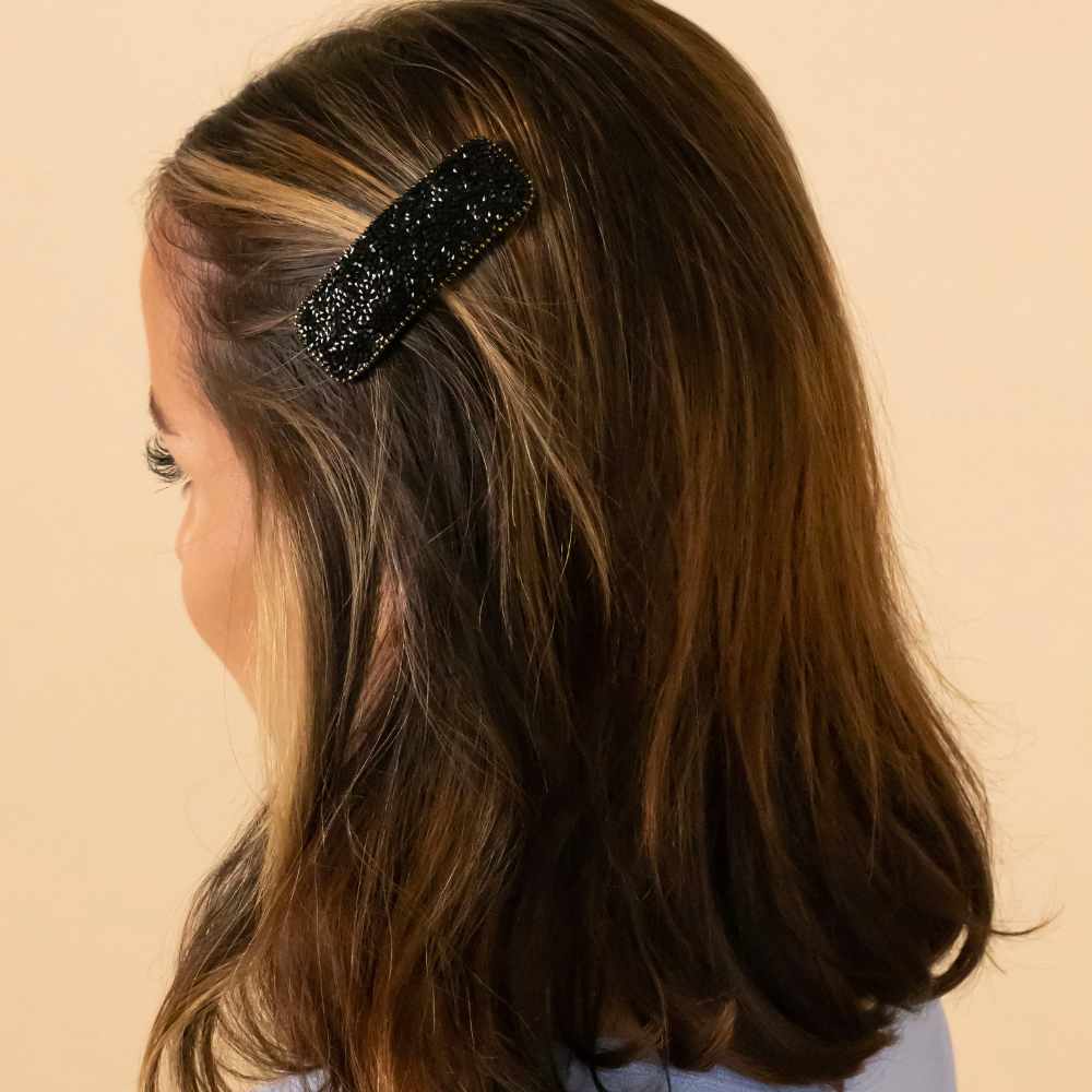 Rectangular Crystal Sparkle Snap Clip - Image 6