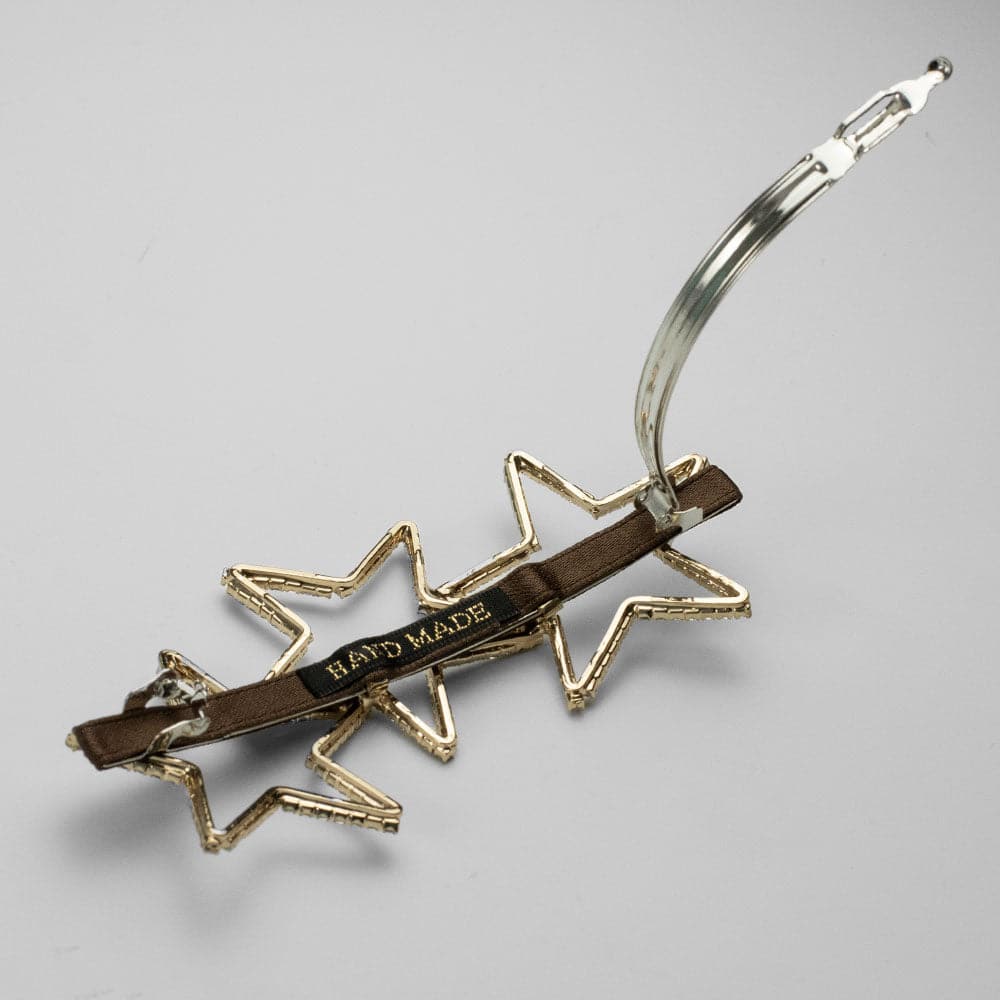 Crystal Three Star Barrette Clip - Image 6
